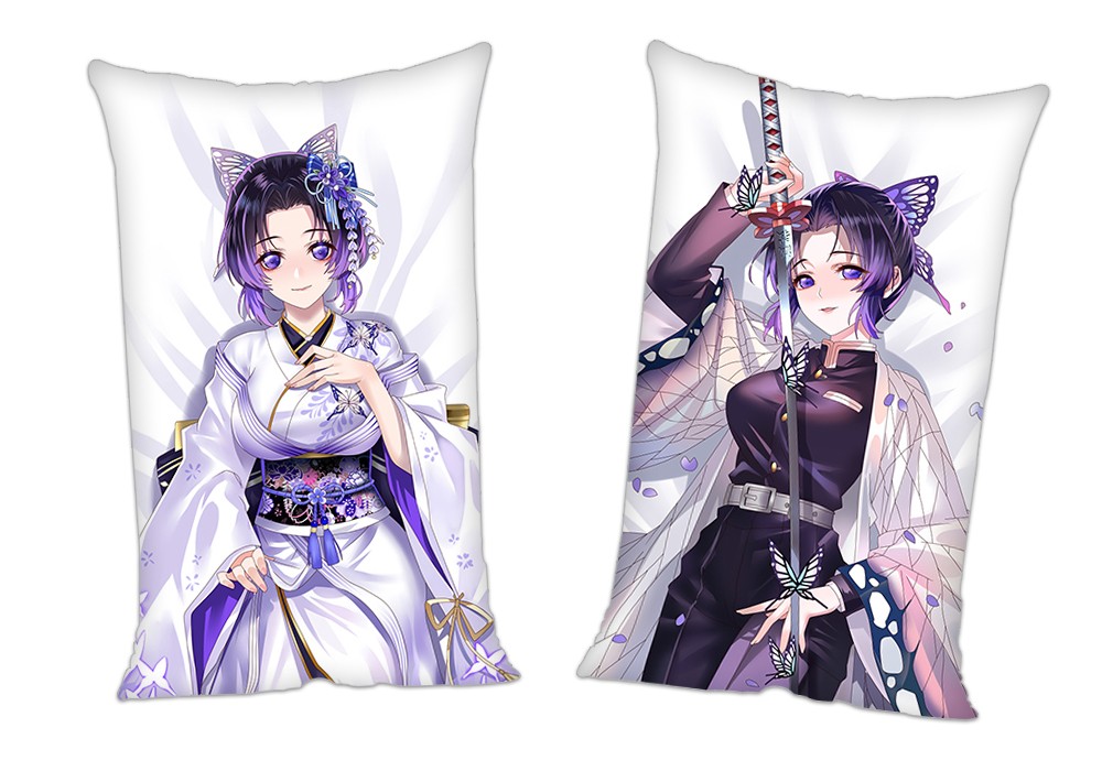 Demon Slayer Kimetsu no Yaiba Kochou Shinobu Anime 2Way Tricot Air Pillow With a Hole 35x55cm(13.7in x 21.6in)