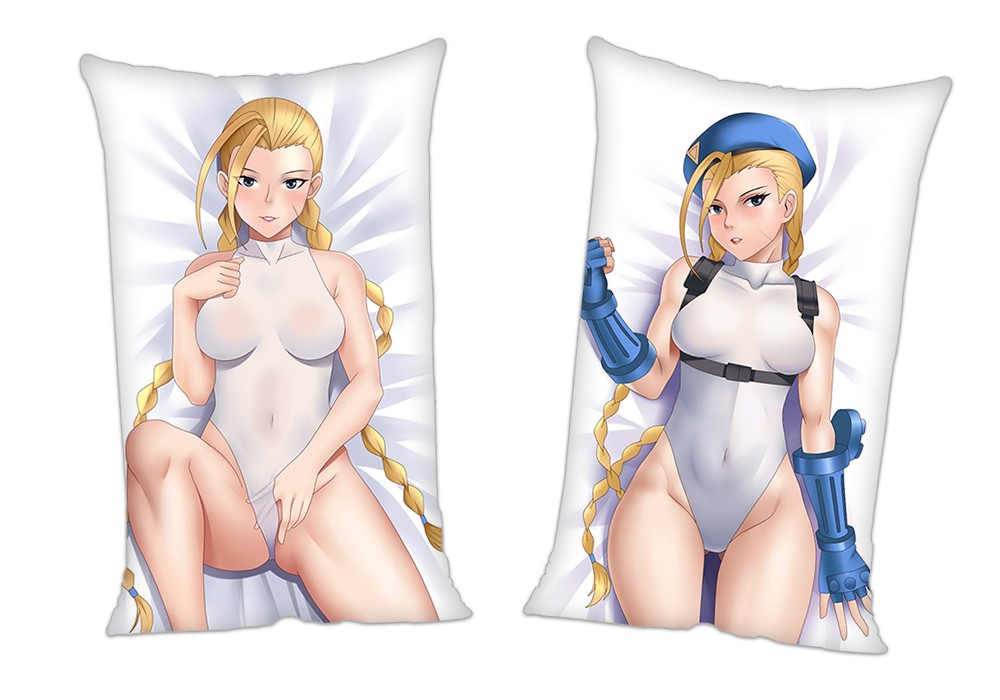Street Fighter Cammy White Anime 2 Way Tricot Air Pillow With a Hole 35x55cm(13.7in x 21.6in)