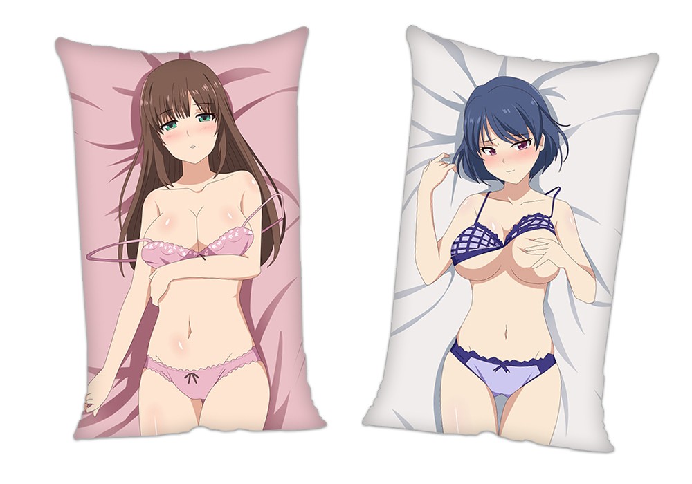 Domestic Girlfriend Tachibana Hina Tachibana Rui Anime 2Way Tricot Air Pillow With a Hole 35x55cm(13.7in x 21.6in)