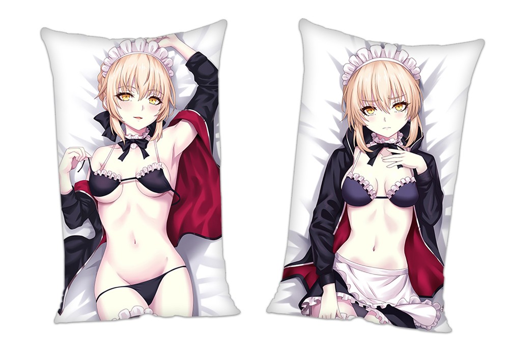 FateGrand Order FGO Altria Pendragon Saber Anime 2Way Tricot Air Pillow With a Hole 35x55cm(13.7in x 21.6in)