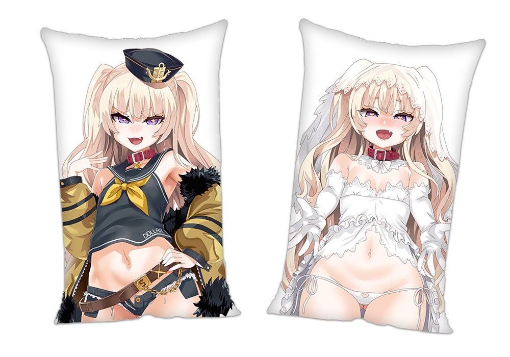 Azur Lane USS Bache DD 470 Anime 2Way Tricot Air Pillow With a Hole 35x55cm(13.7in x 21.6in)