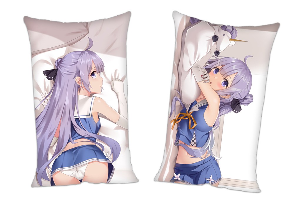 Azur Lane Unicorn Anime 2 Way Tricot Air Pillow With a Hole 35x55cm(13.7in x 21.6in)