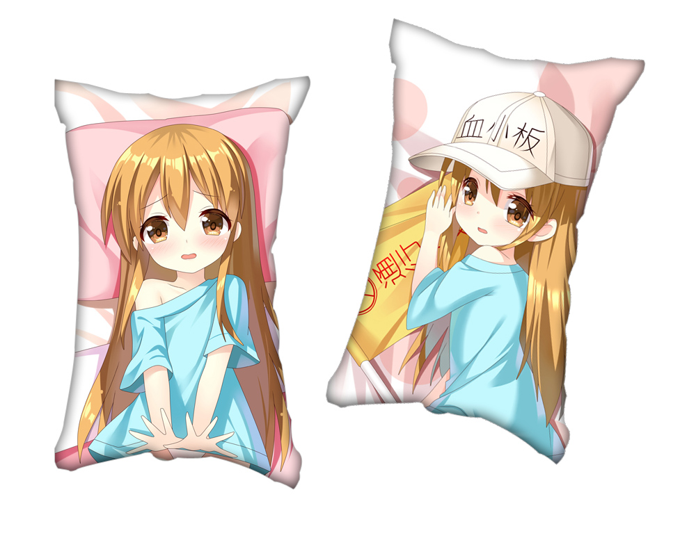 Cells at Work Platelet Anime 2 Way Tricot Air Pillow With a Hole 35x55cm(13.7in x 21.6in)