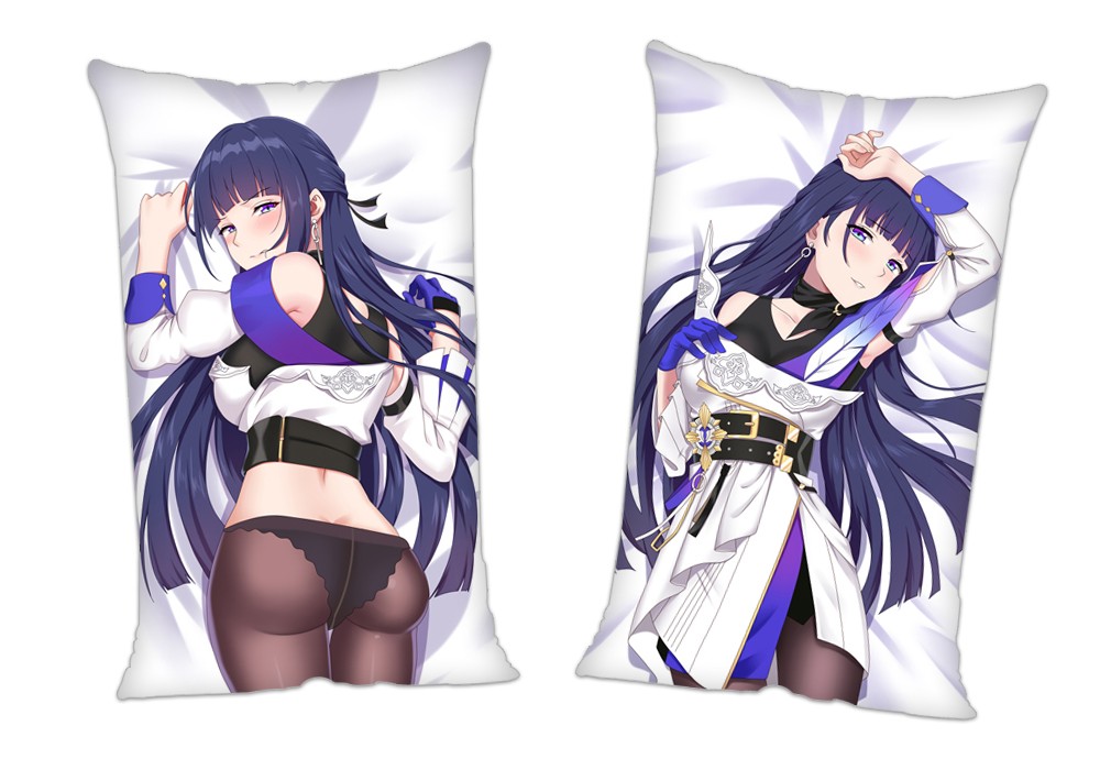 Honkai Impact 3rd Raiden Mei Anime 2Way Tricot Air Pillow With a Hole 35x55cm(13.7in x 21.6in)
