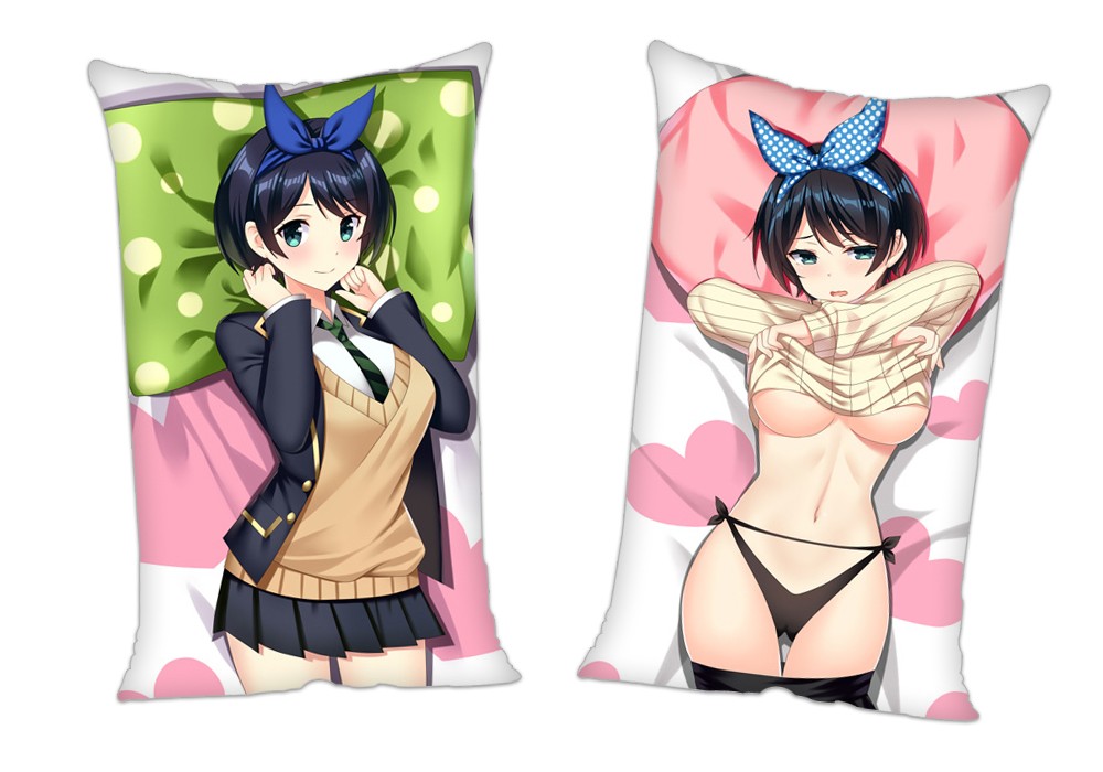 Kanojo Okarishimasu Sarashina Ruka Anime 2Way Tricot Air Pillow With a Hole 35x55cm(13.7in x 21.6in)