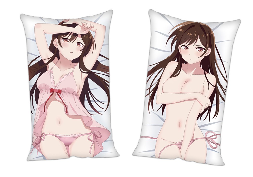 Kanojo Okarishimasu Anime 2Way Tricot Air Pillow With a Hole 35x55cm(13.7in x 21.6in)