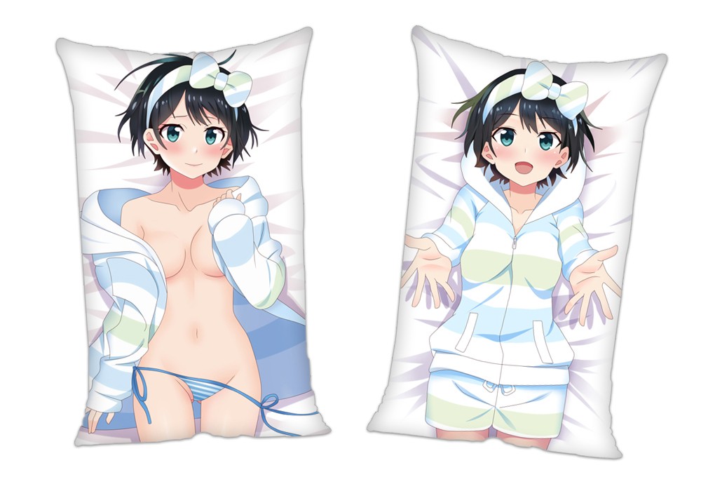 Kanojo Okarishimasu Ruka Sarasina Anime 2Way Tricot Air Pillow With a Hole 35x55cm(13.7in x 21.6in)