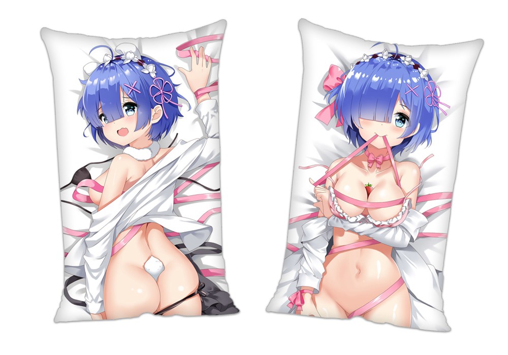 ReZero Rem Anime 2 Way Tricot Air Pillow With a Hole 35x55cm(13.7in x 21.6in)