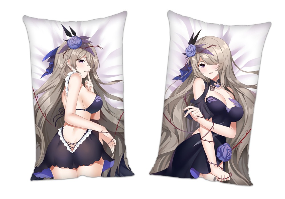 Honkai Impact 3rd Bronya Zaychik Anime 2Way Tricot Air Pillow With a Hole 35x55cm(13.7in x 21.6in)