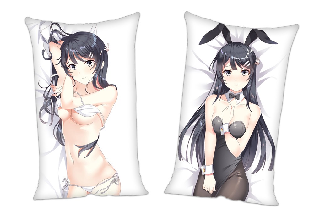 Rascal Does Not Dream of Bunny Girl Senpai Anime 2Way Tricot Air Pillow With a Hole 35x55cm(13.7in x 21.6in)