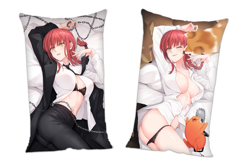 Chainsaw Man Makima Anime 2Way Tricot Air Pillow With a Hole 35x55cm(13.7in x 21.6in)