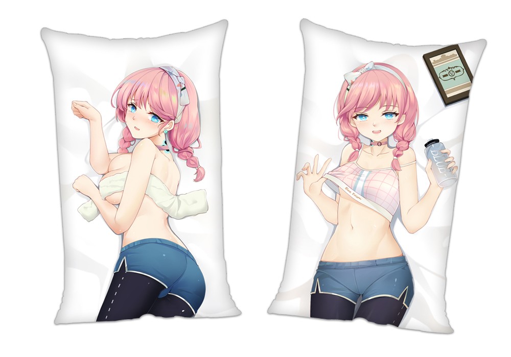 Arknights Blue Poison Anime 2Way Tricot Air Pillow With a Hole 35x55cm(13.7in x 21.6in)