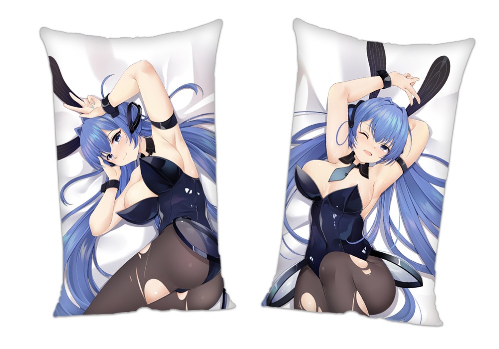 Azur Lane USS NEW JERSEY Big J Black Dragon Anime 2Way Tricot Air Pillow With a Hole 35x55cm(13.7in x 21.6in)