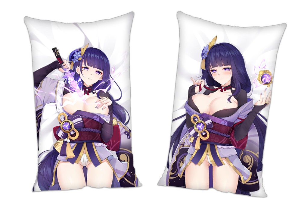 Genshin Impact Baal Anime 2Way Tricot Air Pillow With a Hole 35x55cm(13.7in x 21.6in)