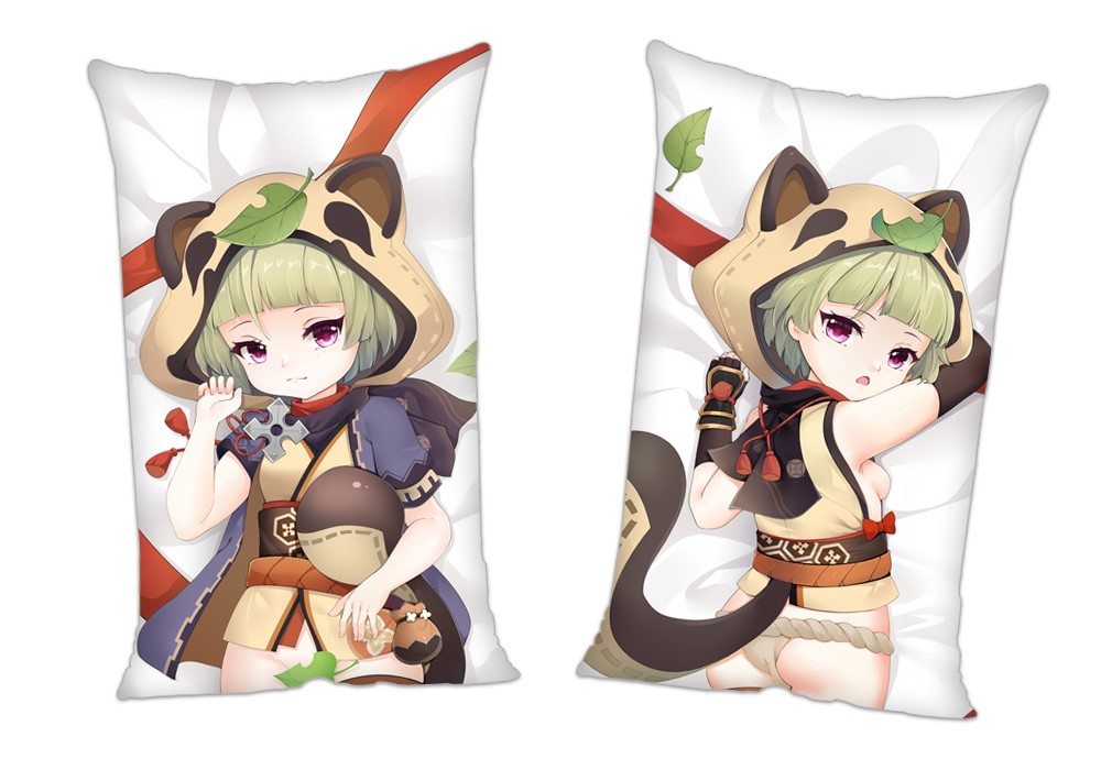 Genshin Impact Sayu Anime 2Way Tricot Air Pillow With a Hole 35x55cm(13.7in x 21.6in)