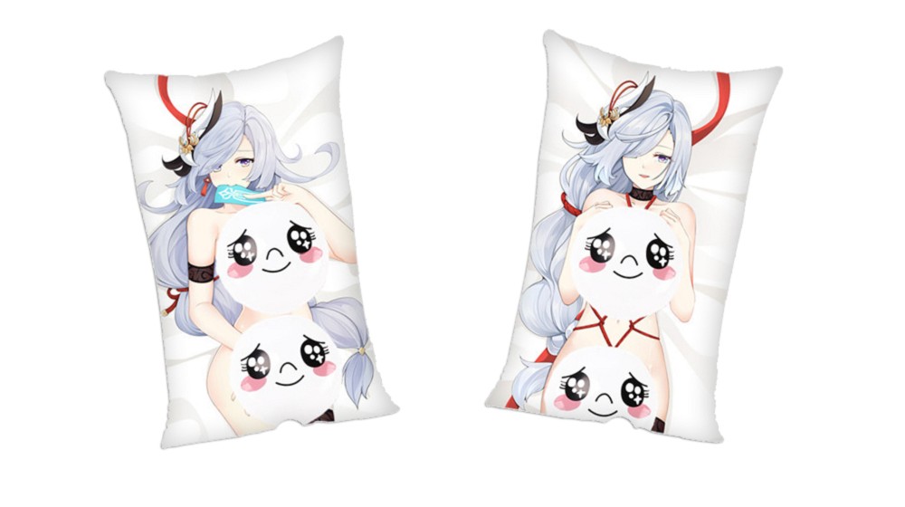 Genshin Impact Shenhe Anime 2Way Tricot Air Pillow With a Hole 35x55cm(13.7in x 21.6in)