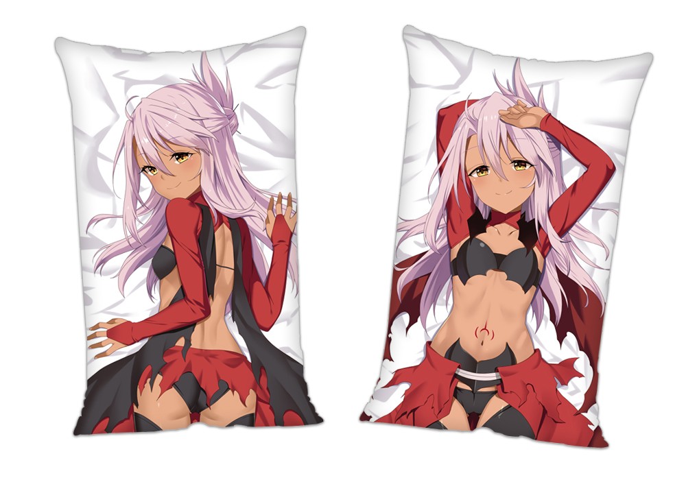 Fatekaleid liner Prisma Illya Chloe von Einzbern Anime 2 Way Tricot Air Pillow With a Hole 35x55cm(13.7in x 21.6in)