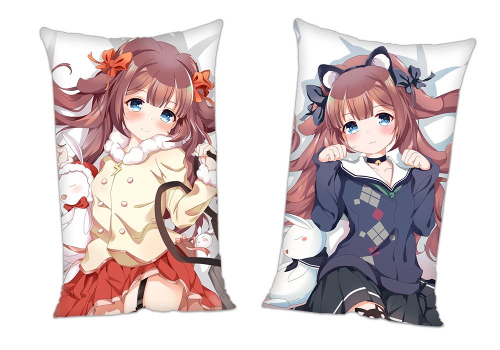 Azur Lane IJN Kiyonami Anime 2Way Tricot Air Pillow With a Hole 35x55cm(13.7in x 21.6in)