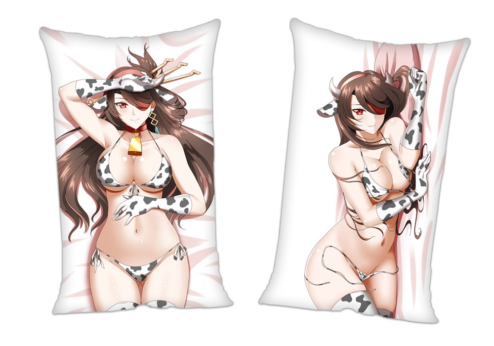 Genshin Impact Beidou Anime 2Way Tricot Air Pillow With a Hole 35x55cm(13.7in x 21.6in)