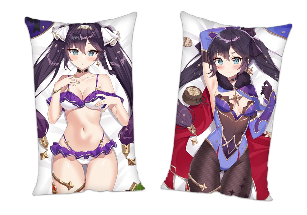 Genshin Impact Mona Anime 2Way Tricot Air Pillow With a Hole 35x55cm(13.7in x 21.6in)