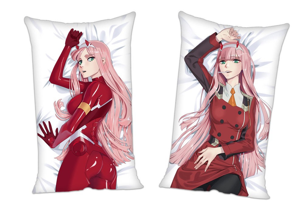 DARLING in the FRANXX ZERO TWO 002 Anime 2Way Tricot Air Pillow With a Hole 35x55cm(13.7in x 21.6in)