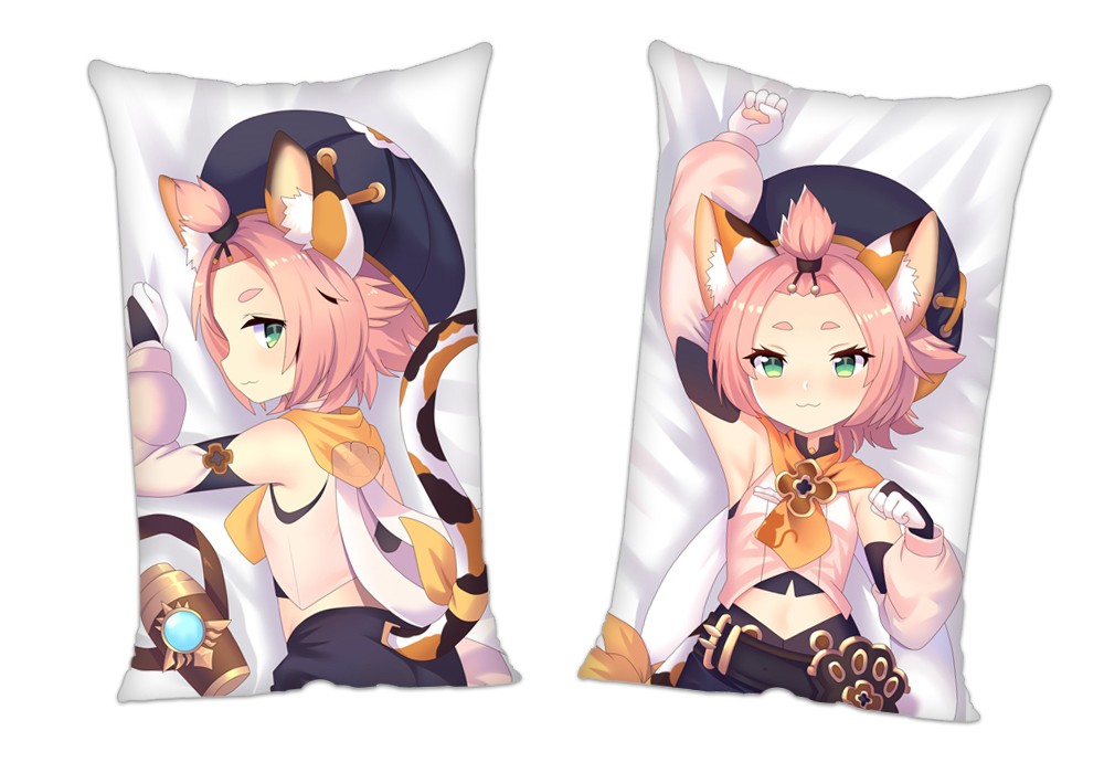Genshin Impact Diona Anime 2Way Tricot Air Pillow With a Hole 35x55cm(13.7in x 21.6in)