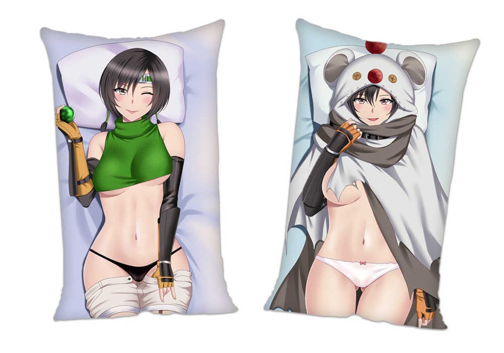 Final Fantasy YUNA Anime 2Way Tricot Air Pillow With a Hole 35x55cm(13.7in x 21.6in)