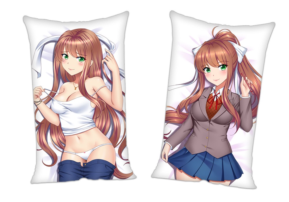 Doki Doki Literature Club Monika Anime 2Way Tricot Air Pillow With a Hole 35x55cm(13.7in x 21.6in)