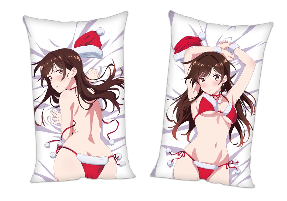 Kanojo Okarishimasu Ichinose Chizuru Anime 2 Way Tricot Air Pillow With a Hole 35x55cm(13.7in x 21.6in)