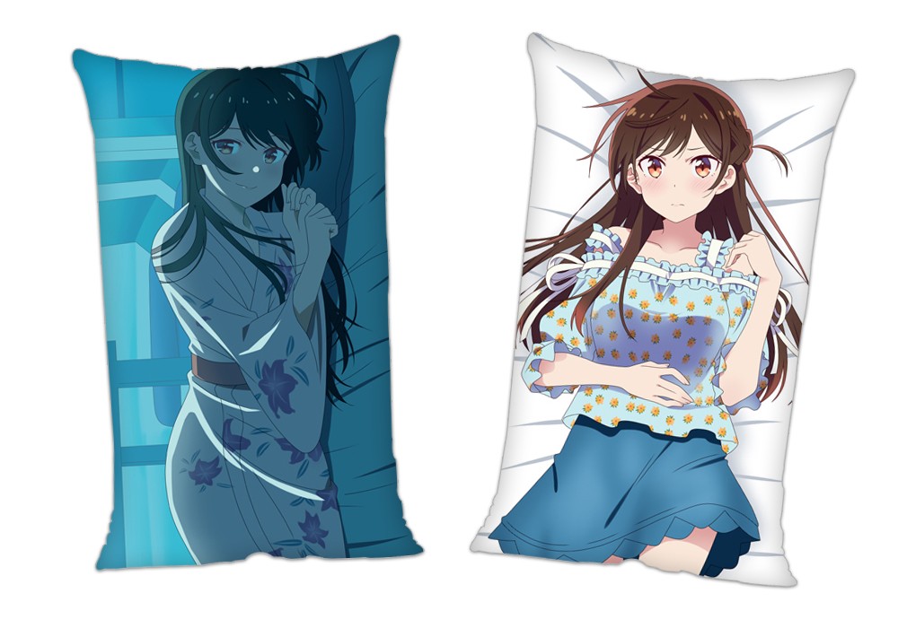 Kanojo Okarishimasu Ichinose Chizuru Anime 2Way Tricot Air Pillow With a Hole 35x55cm(13.7in x 21.6in)