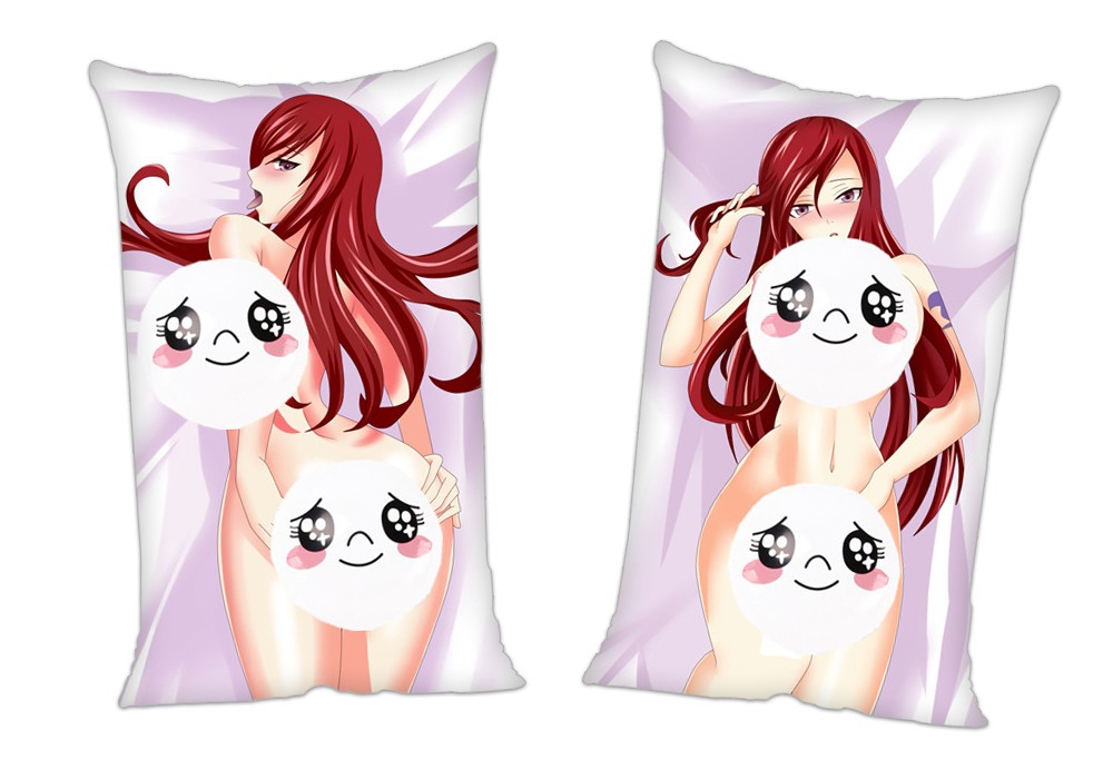 Fairy Tail Erza Scarlet Anime 2Way Tricot Air Pillow With a Hole 35x55cm(13.7in x 21.6in)
