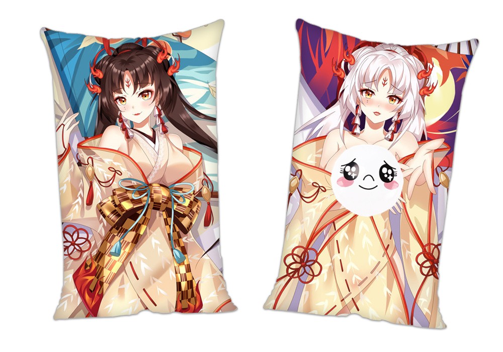 Onmyoji Shiranui Anime 2Way Tricot Air Pillow With a Hole 35x55cm(13.7in x 21.6in)