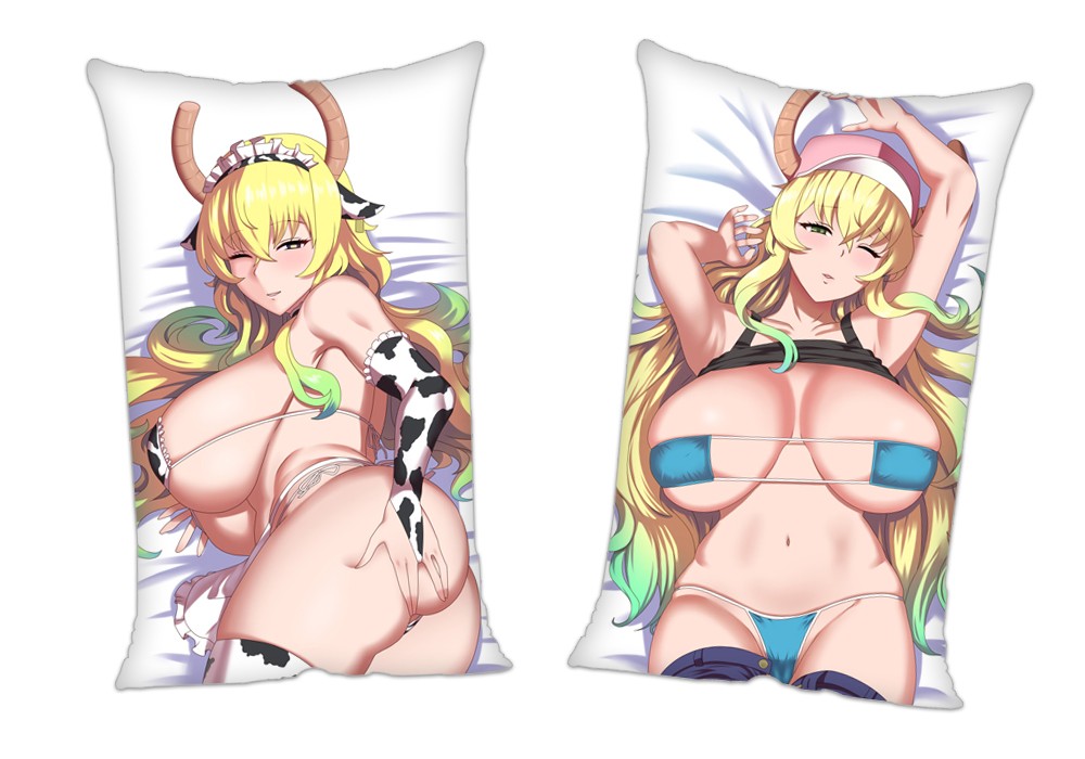 Miss Kobayashi s Dragon Maid Quetzalcoatl Anime 2Way Tricot Air Pillow With a Hole 35x55cm(13.7in x 21.6in)