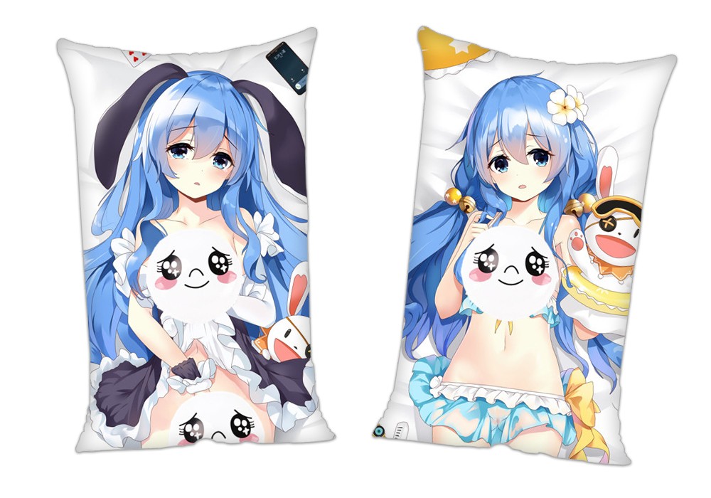 Date A Live Himekawa Yoshino Anime 2Way Tricot Air Pillow With a Hole 35x55cm(13.7in x 21.6in)