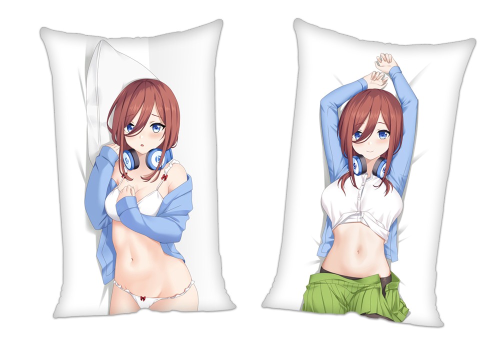 The Quintessential Quintuplets Miku Nakano Anime 2Way Tricot Air Pillow With a Hole 35x55cm(13.7in x 21.6in)