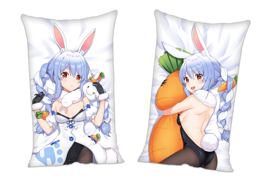 Virtual Youtuber Usada Pekora Anime 2Way Tricot Air Pillow With a Hole 35x55cm(13.7in x 21.6in)