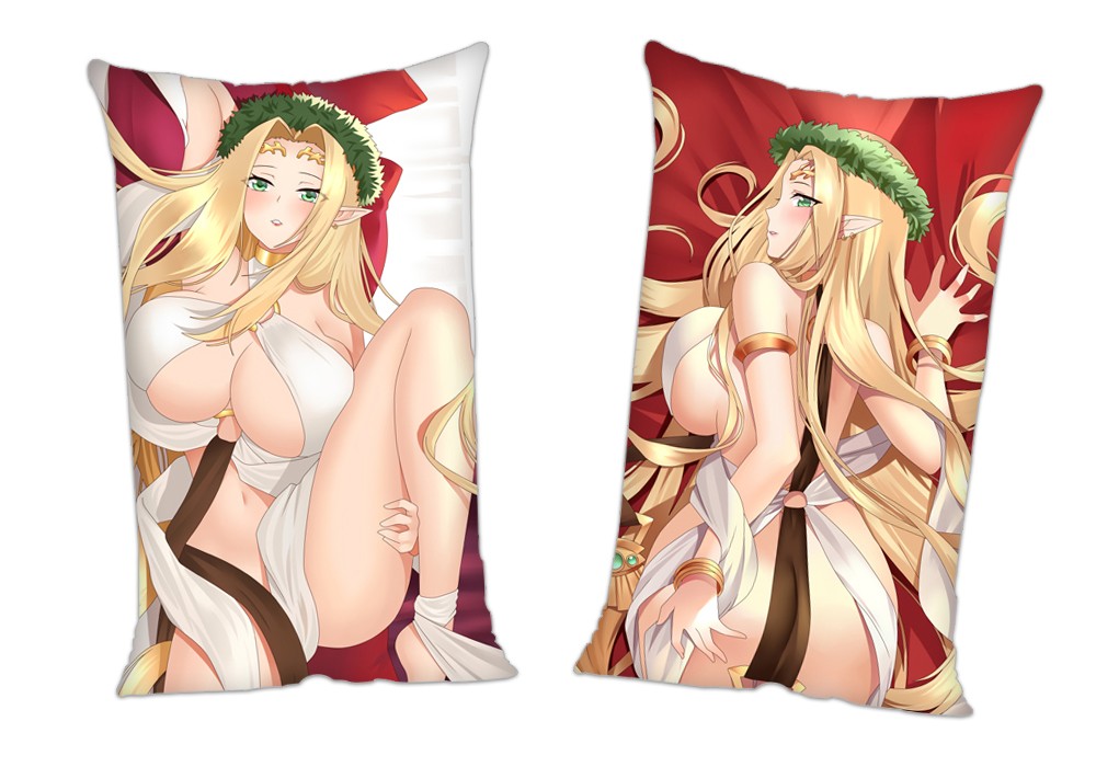 Kuroinu Kedakaki Seijo wa Hakudaku ni Somaru Primufiori Anime 2 Way Tricot Air Pillow With a Hole 35x55cm(13.7in x 21.6in)