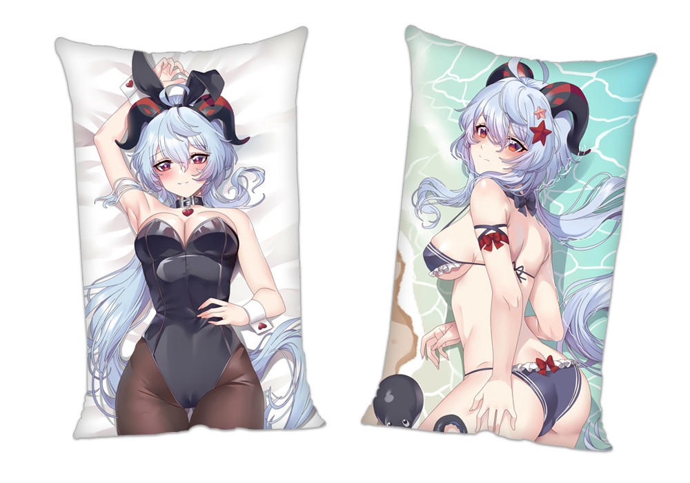 Ganyu Genshin Impact Anime 2Way Tricot Air Pillow With a Hole 35x55cm(13.7in x 21.6in)