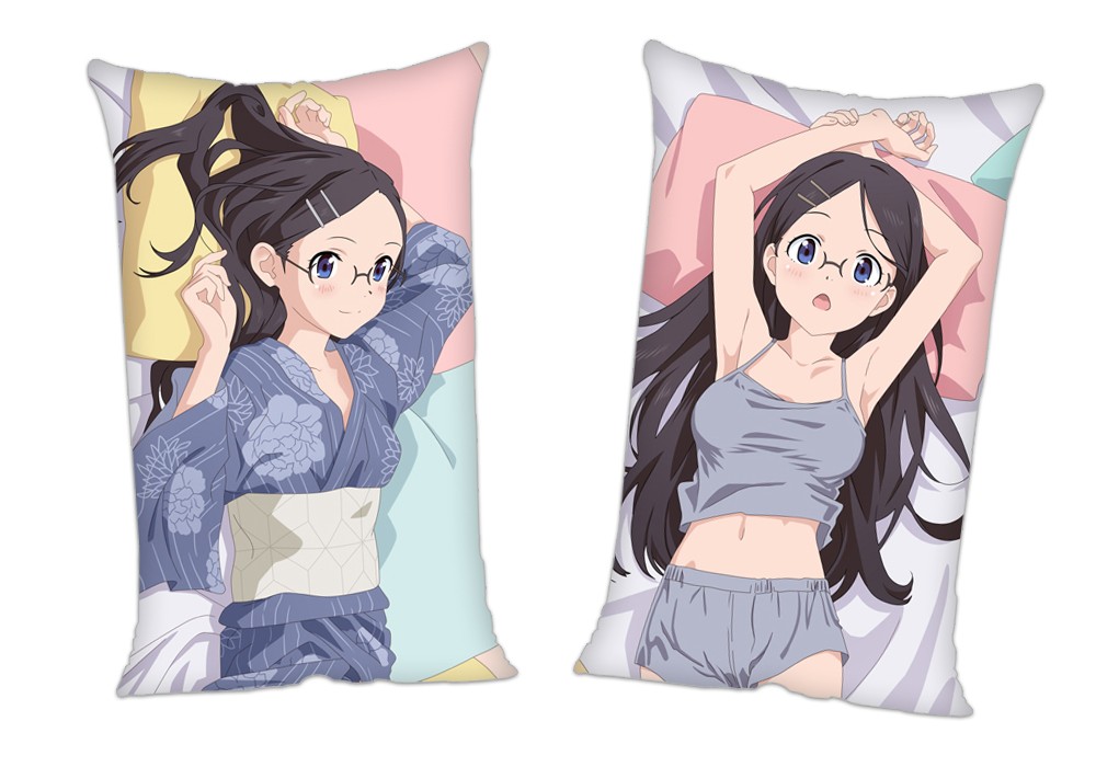Encouragement of Climb Saito Kaede Anime 2Way Tricot Air Pillow With a Hole 35x55cm(13.7in x 21.6in)