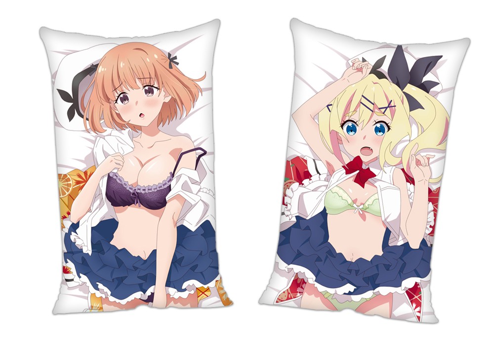 Dropout Idol Fruit Tart Anime 2Way Tricot Air Pillow With a Hole 35x55cm(13.7in x 21.6in)
