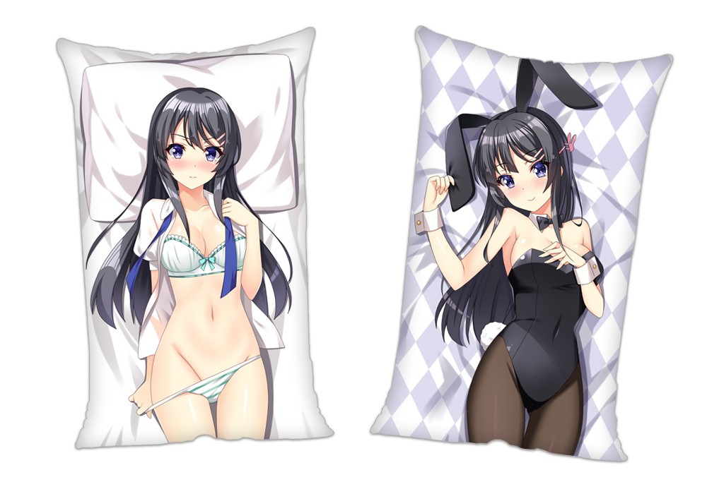 Rascal Does Not Dream of Bunny Girl Senpai Anime 2Way Tricot Air Pillow With a Hole 35x55cm(13.7in x 21.6in)