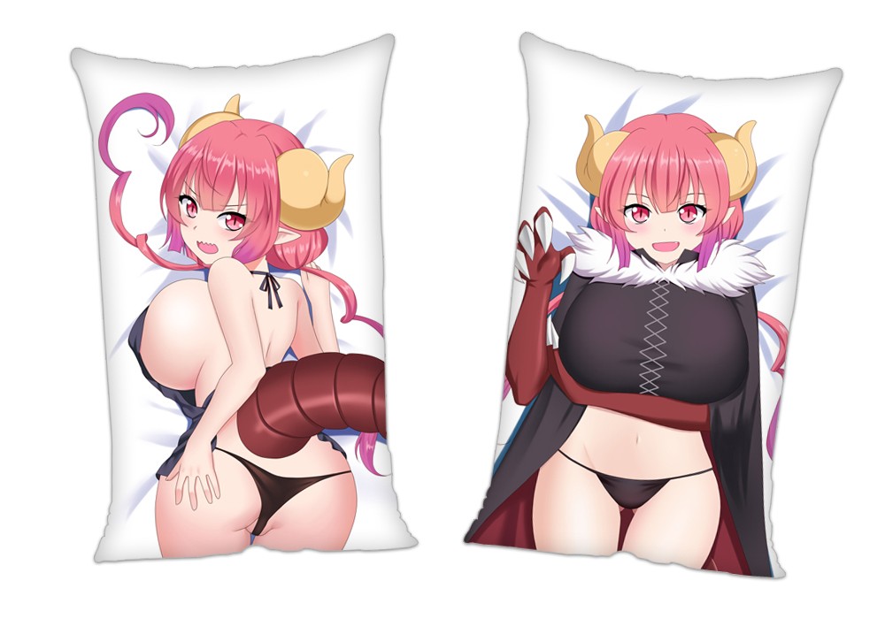Miss Kobayashi s Dragon Maid Iruru Anime 2Way Tricot Air Pillow With a Hole 35x55cm(13.7in x 21.6in)
