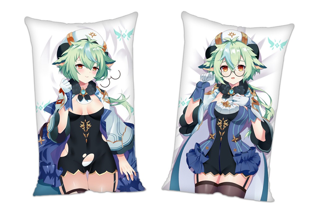 Genshin Impact Sucrose Anime 2Way Tricot Air Pillow With a Hole 35x55cm(13.7in x 21.6in)
