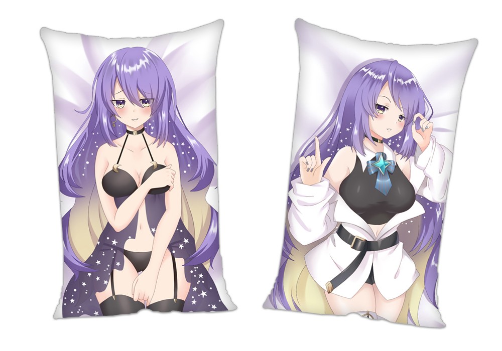 Virtual Youtuber Moona Hoshinova Anime 2Way Tricot Air Pillow With a Hole 35x55cm(13.7in x 21.6in)