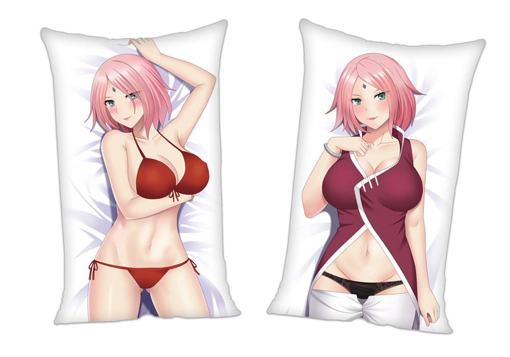 Naruto Sakura Haruno Anime 2Way Tricot Air Pillow With a Hole 35x55cm(13.7in x 21.6in)