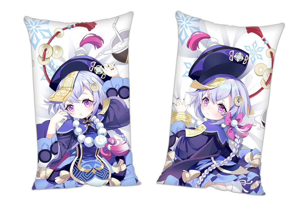 Genshin Impact QiQi Anime 2Way Tricot Air Pillow With a Hole 35x55cm(13.7in x 21.6in)