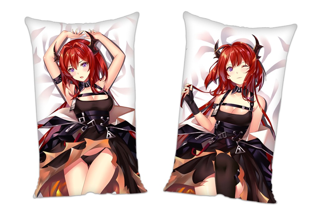 Arknights Surtr Anime 2Way Tricot Air Pillow With a Hole 35x55cm(13.7in x 21.6in)
