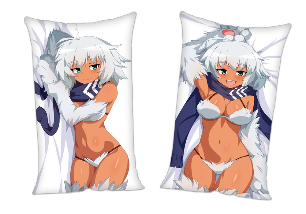Monster Musume Yeti Anime 2Way Tricot Air Pillow With a Hole 35x55cm(13.7in x 21.6in)