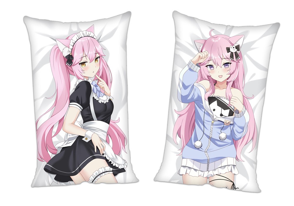 Virtual Youtuber Nyanners Anime 2Way Tricot Air Pillow With a Hole 35x55cm(13.7in x 21.6in)