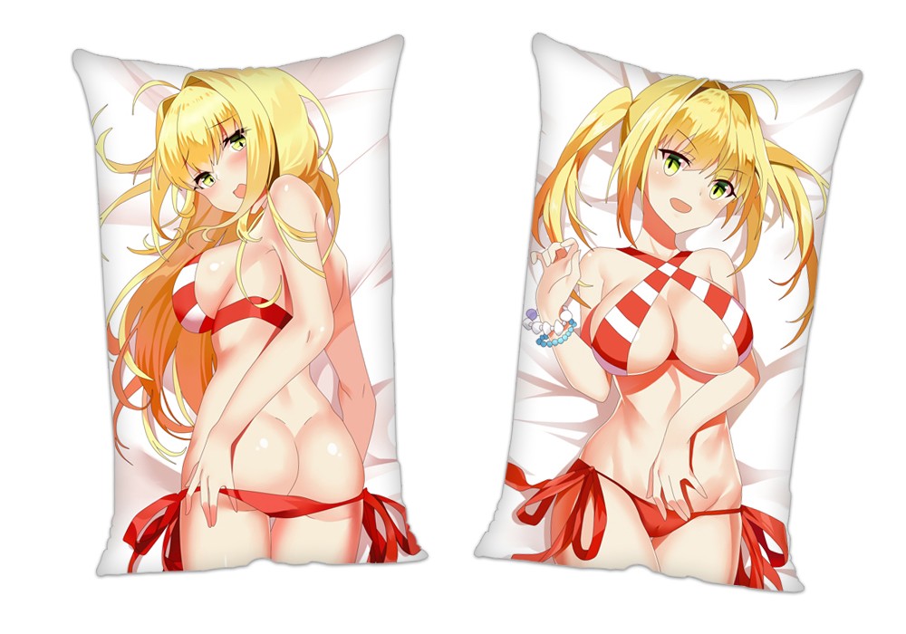 FateGrand Order FGO Nero Claudius Anime 2Way Tricot Air Pillow With a Hole 35x55cm(13.7in x 21.6in)